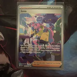 Pokemon Cards Iono 237/091 Holo Paldean Fates Special Illustration Rare NM - Image 1