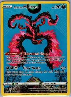 Galarian Moltres SWSH284 - Pokemon SWSH Black Star Promos - Full Art Promo (NM) - Image 1