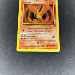 Pokemon TCG Moltres Fossil Rare 27/62 1999 Fire Basic Non-Holo - MP - Image 3