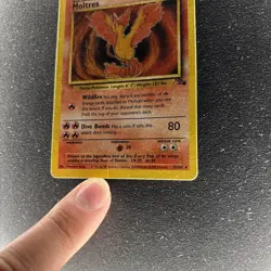 Pokemon TCG Moltres Fossil Rare 27/62 1999 Fire Basic Non-Holo - MP - Image 4