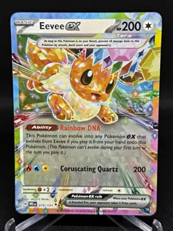 Pokemon TCG Eevee ex 075/131 SV Prismatic Evolutions Holo Double Rare EN 200 - Image 1