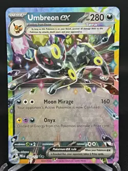 Pokemon TCG Umbreon ex 060/131 SV Prismatic Evolutions Holo Double Rare EN NM - Image 1