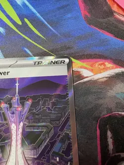 Prism Tower 111/086: Chaos Rising Stadium Reverse Holo Full Art. NM Pokemon - Image 3