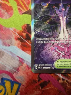 Prism Tower 111/086: Chaos Rising Stadium Reverse Holo Full Art. NM Pokemon - Image 5