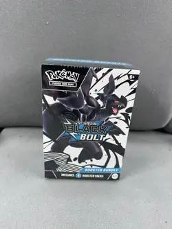 Pokemon TCG Scarlet & Violet Black Bolt Booster Bundle (6 Packs) Factory Sealed - Image 1