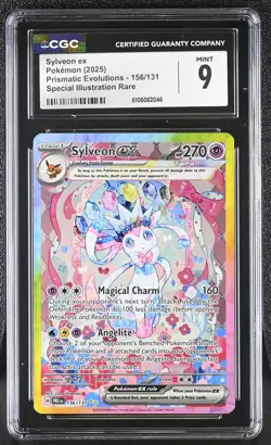 Sylveon EX 156/131 Special Illustration Rare Pokemon CGC 9 Mint - Image 1