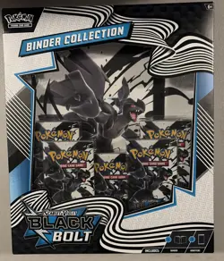 Pokemon TCG Scarlet & Violet 10.5 Black Bolt Binder Collection Box -NEW SEALED - Image 1