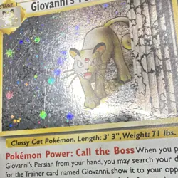 Pokemon TCG Giovanni's Persian 8/132 Gym Challenge Holo Rare Unlimited English - Image 2