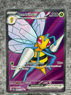 Beedrill ex 098/086 Ultra Rare Chaos Rising Pokemon Holo Near Mint - Image 1