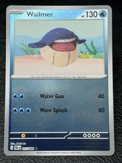 Wailmer 015/084 Reverse Holo - Asako Ito Art - Pokemon TCG: Pitch Black - NM - Image 1