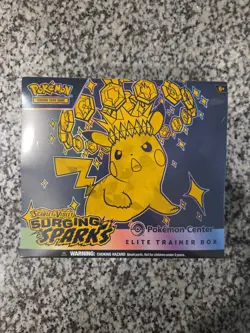 Pokemon TCG Scarlet And Violet Surging Sparks Pokemon Center ETB Sealed New - Image 1