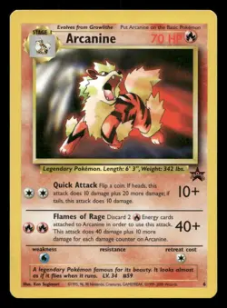 Arcanine 6 Wizards Black Star Promos LP Pokemon - Image 1