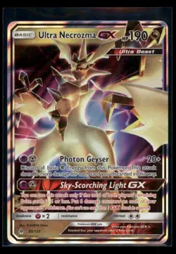 ULTRA NECROZMA GX 95/131 HOLO GX RARE FORBIDDEN LIGHT POKEMON NM - Image 1