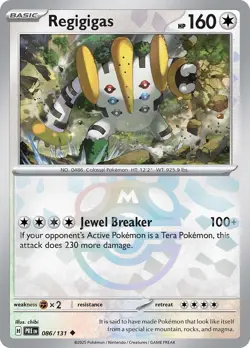 Regigigas (Master Ball Pattern) [SV: Prismatic Evolutions - 086/131] Uncommon - Image 1