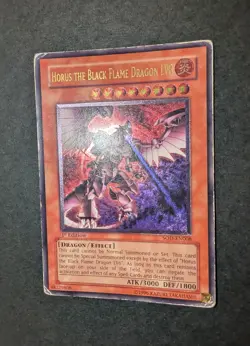 Yugioh Horus the Black Flame Dragon LV8 SOD-EN008 1st Edition Ultimate Rare - Image 1