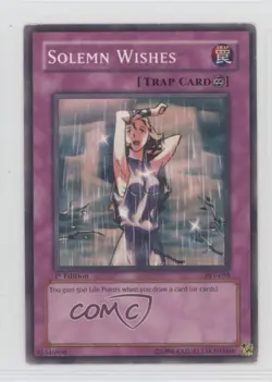 Solemn Wishes 1st Ed. YuGiOh Pharaoh's Servant #PSV-055 2002 - Image 1