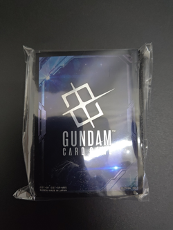 BANDAI GUNDAM CARD GAME OFFICIAL CARD SLEEVES EX SPACE BLACK EVX03 - Image 1