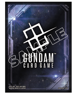 BANDAI GUNDAM CARD GAME OFFICIAL CARD SLEEVES EX SPACE BLACK EVX03 - Image 2