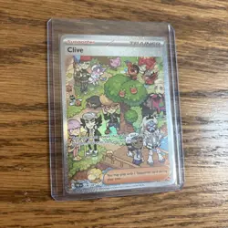 Pokemon TCG Clive Special Illustration Rare Card Paldean Fates - Image 1