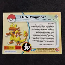 Magmar #126 Holo Foil Pokemon Topps Series 2 Italiano Nearmint - Image 4