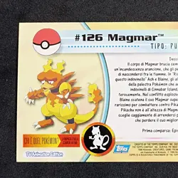 Magmar #126 Holo Foil Pokemon Topps Series 2 Italiano Nearmint - Image 5
