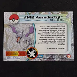 Aerodactyl #142 Holo Foil Pokemon Topps Series 2 Italiano Nearmint - Image 4