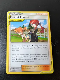 Misty & Lorelei 199/236 Uncommon Cosmic Eclipse Pokemon Near Mint - Image 1