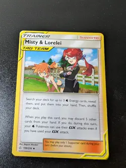 Misty & Lorelei 199/236 Uncommon Cosmic Eclipse Pokemon Near Mint - Image 1