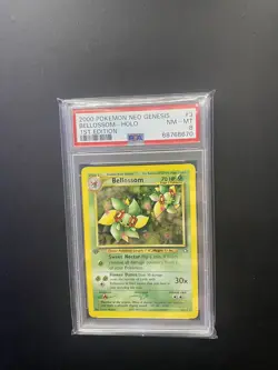 PSA 8 NM-MT Bellossom Pokemon Neo Genesis 1st edition Wotc Holo - Image 1