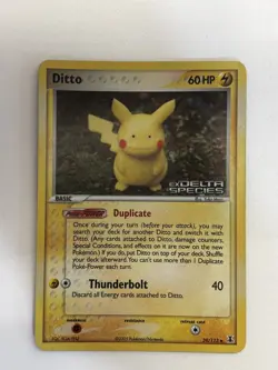 2005 Pokemon Ditto - Pikachu 39/113 - Ex Delta Species REVERSE HOLO FOIL STAMPED - Image 1