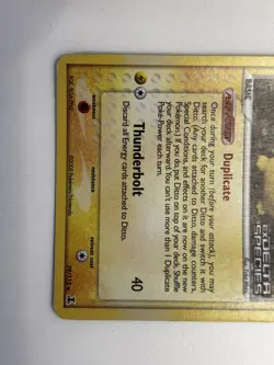 2005 Pokemon Ditto - Pikachu 39/113 - Ex Delta Species REVERSE HOLO FOIL STAMPED - Image 3