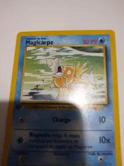 Mint French Magikarp Magicarpe Base 1st Edition Pokemon 35/102 Card - Image 2