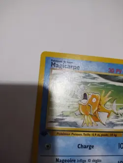 Mint French Magikarp Magicarpe Base 1st Edition Pokemon 35/102 Card - Image 3