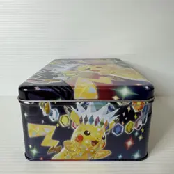 Pokemon TCG Terastal Pikachu Collectors Tin Empty Storage Tin Genuine - Image 3