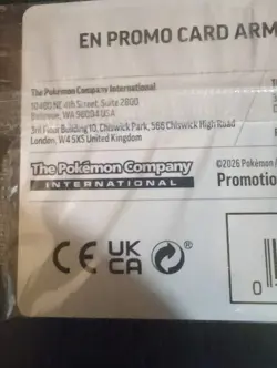New Rare Armarouge Pokemon Best Buy Promo Card 2026 Pitch Black Collectible - Image 3