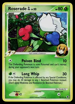 Pokemon Card - Roserade GL Rising Rivals 12/111 Holo Rare - Image 1