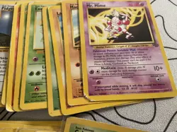Damaged Pokemon Card Lot Mostly Vintage - Image 2