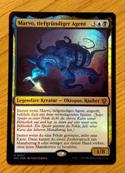 Mtg Magic: # FOIL # Marvo, tiefgrundiger Agent, Deep Operative, DEUTSCH, Mythic - Image 3