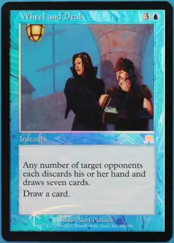 Wheel and Deal FOIL Onslaught PLD Blue Rare MAGIC MTG CARD (ID# 520535) ABUGames - Image 1