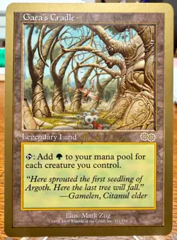 MTG-(Magic The Gathering)-Gaea's Cradle #4 NM 99 World Championship (Matt Linde) - Image 1