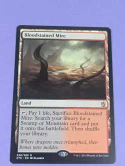 MTG Magic: Khans of Tarkir: Bloodstained Mire #230/269 Rare - NM - Image 1