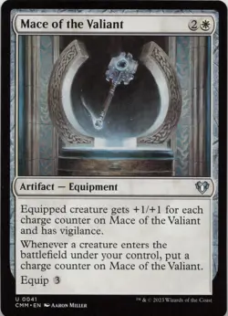 Mace of the Valiant U Commander Masters 41 - LP MTG - Image 1