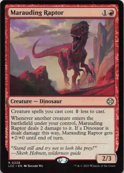 Marauding Raptor R Commander: The Lost Caverns of Ixalan 228 NM MTG - Image 1
