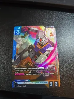 Gundam Card Game GD01-001 LR Gundam RX-78-2 English TCG - Image 1