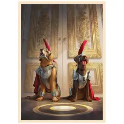 Duke and Duchess - Royal Hounds - MTG Size - 100 Smooth Matte Card Sleeves - Image 1