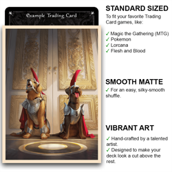 Duke and Duchess - Royal Hounds - MTG Size - 100 Smooth Matte Card Sleeves - Image 2
