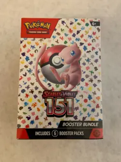 Pokemon TCG Scarlet & Violet 151 Booster Bundle Box 6 Packs English 2023 Mew - Image 1