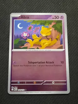Pokemon Mega Evolution Abra 054/132 Reverse Holo - Image 1