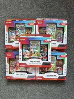 Pokemon: First Partner Illustration Collection Series 2 Box Brand New Sealed x5 - Image 1