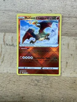 Radiant Charizard 020/159 Radiant Rare Crown Zenith Pokemon Holo Near Mint - Image 1